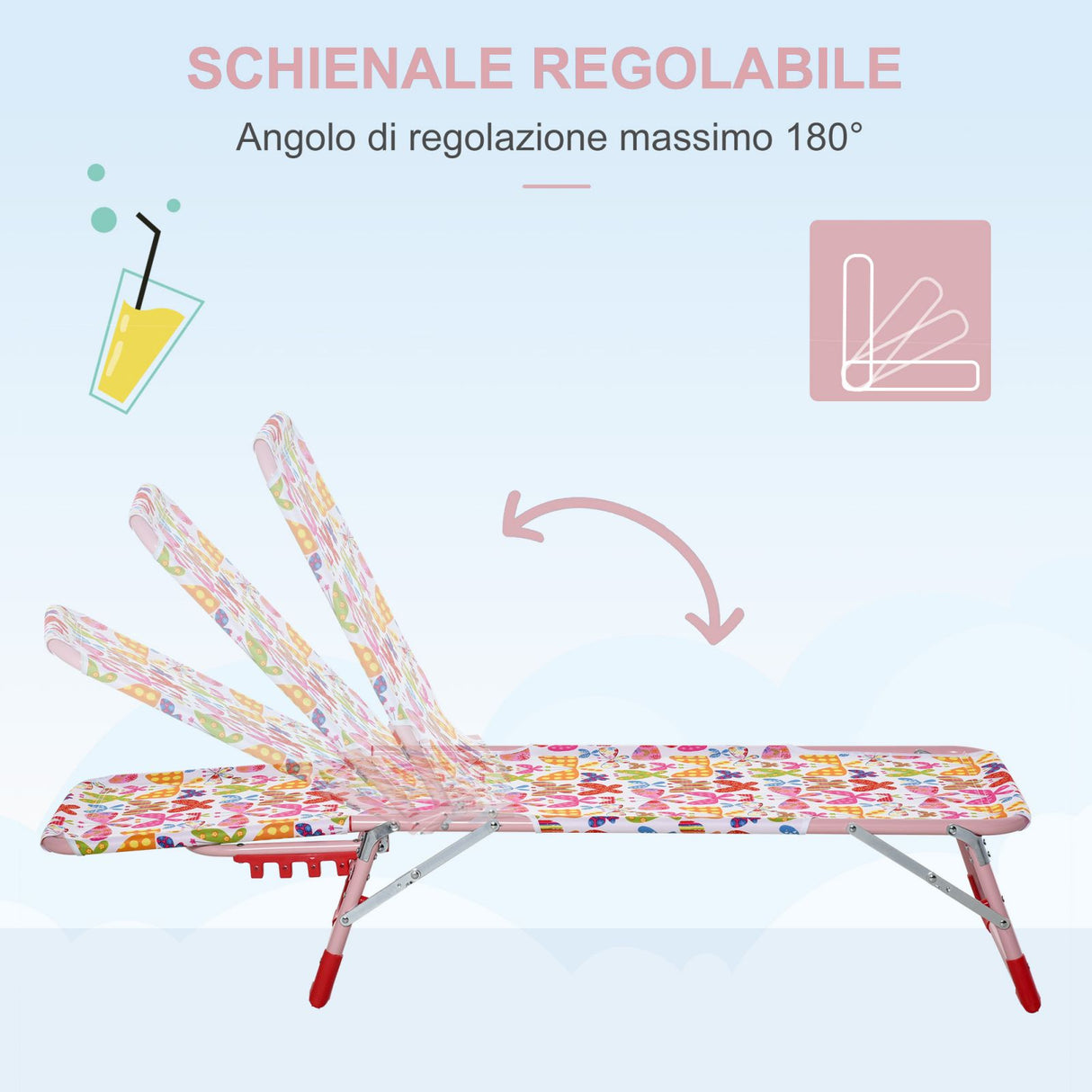 immagine-3-easycomfort-easycomfort-sdraio-per-bambini-pieghevole-schienale-reclinabile-rosa-ean-8054111846288