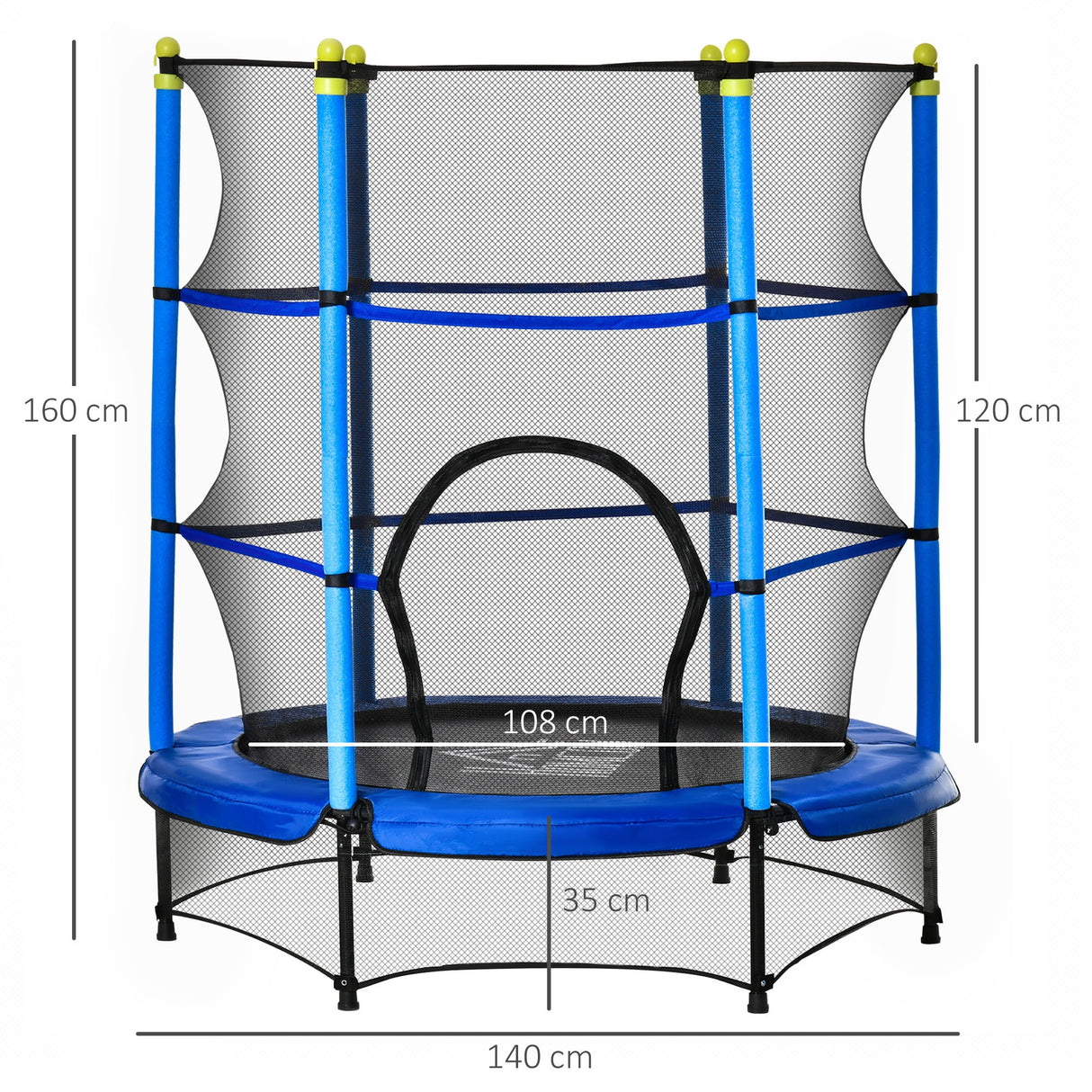 immagine-3-easycomfort-easycomfort-tappeto-elastico-per-bambini-3-6-anni-con-rete-bordo-imbottito-e-corde-elastiche-trampolino-da-giardino-140x160cm-blu-e-nero