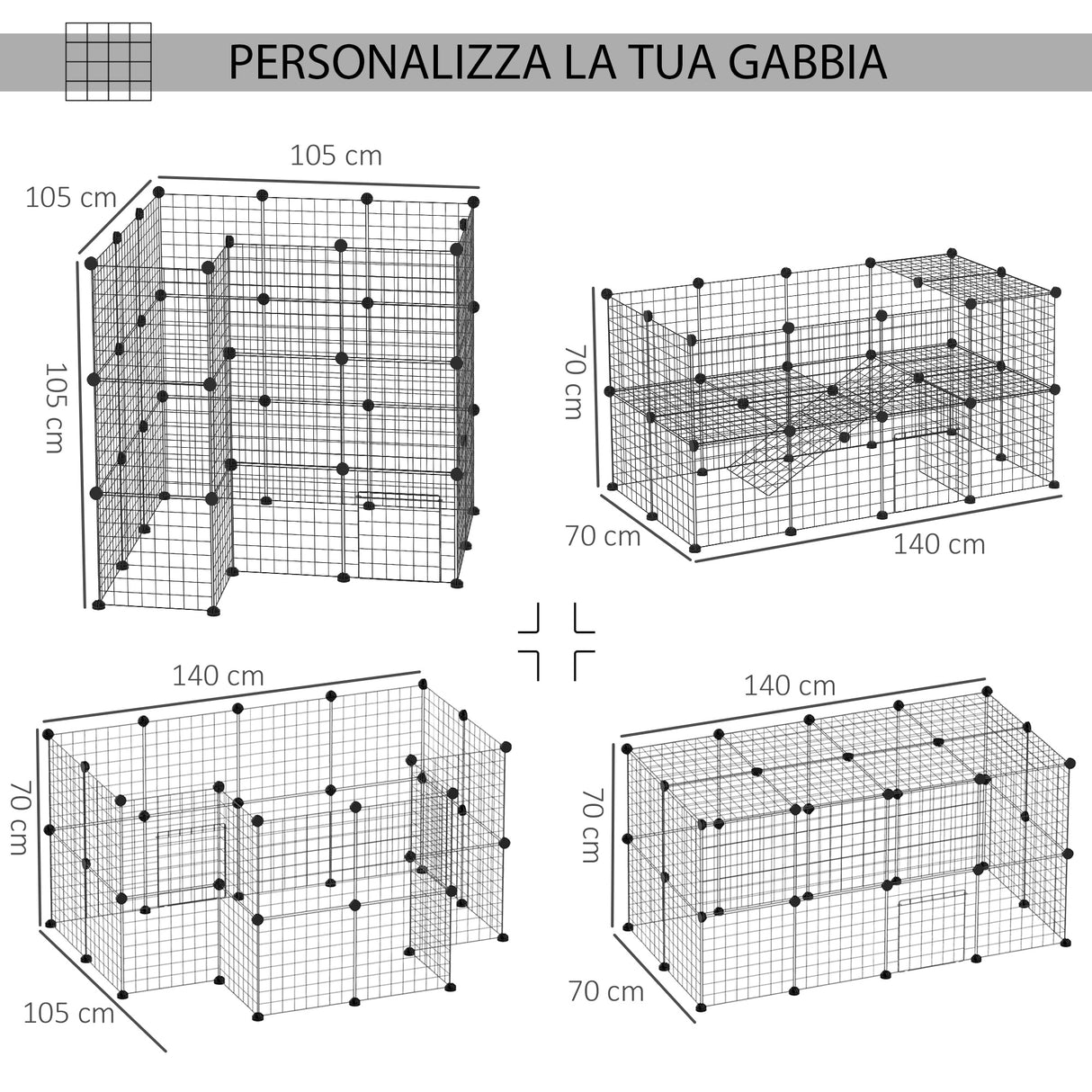 immagine-4-easycomfort-easycomfort-recinto-in-metallo-per-piccoli-animali-domestici-con-36-pannelli-di-metallo-da-montare-secondo-forma-e-configurazione-che-preferisci-e-con-porta-ean-8054111843362