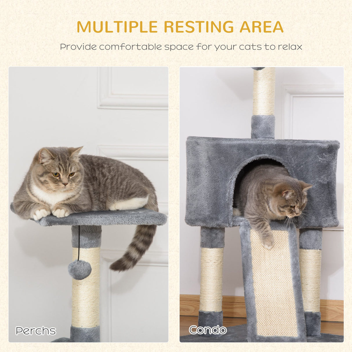 immagine-4-easycomfort-easycomfort-tiragraffi-ad-albero-per-gatti-fino-5-kg-rivestimento-corda-sisal-e-peluche-con-cuccia-grigio-40x40x98cm-ean-8054111843218