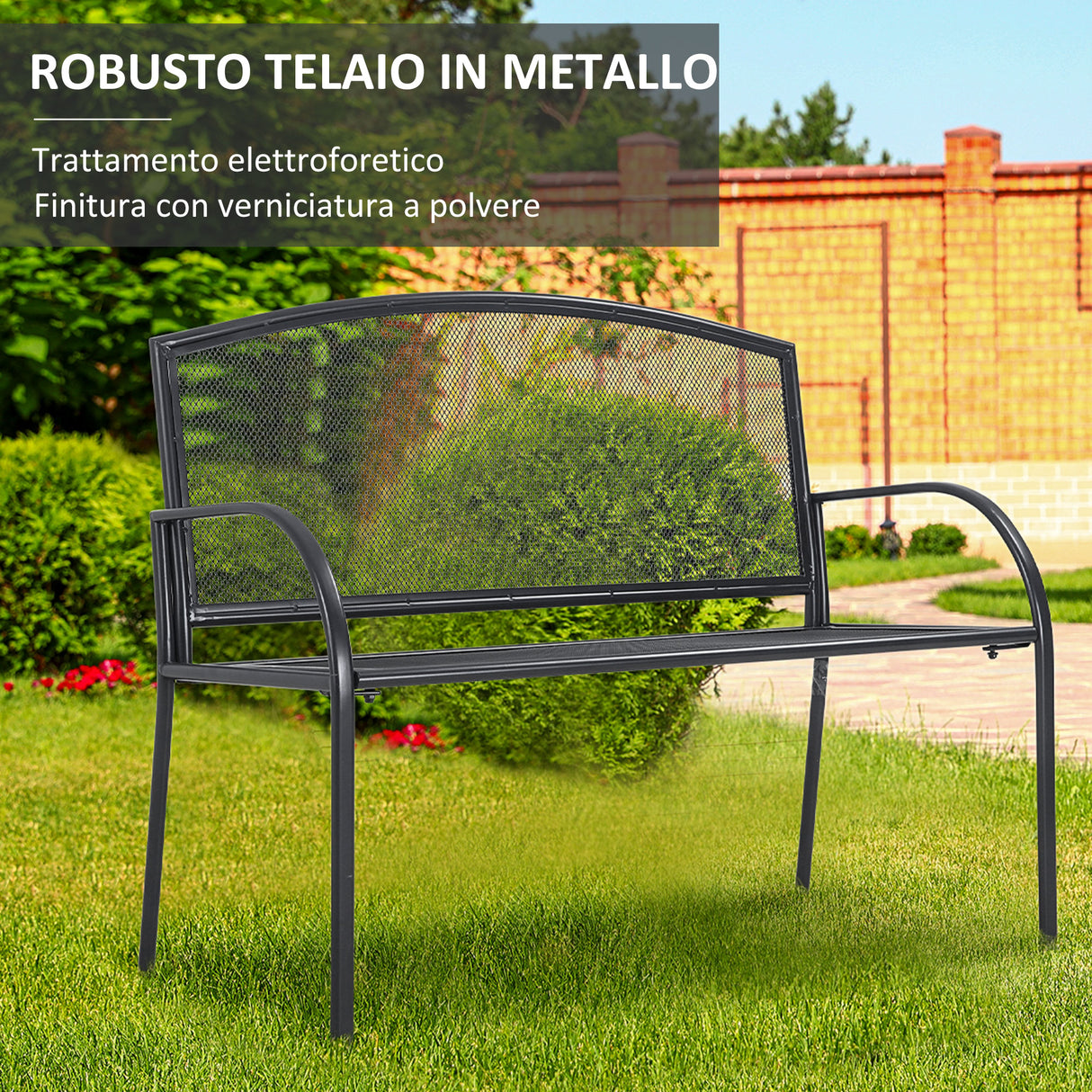immagine-5-easycomfort-easycomfort-panchina-da-giardino-2-posti-in-acciaio-con-braccioli-110-5x53-5x89cm-grigio