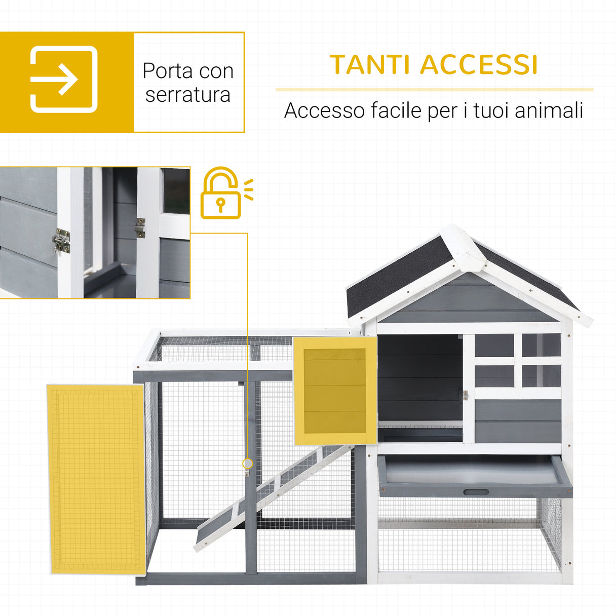 immagine-6-easycomfort-easycomfort-gabbia-per-conigli-porcellini-dindia-e-roditori-da-esterno-in-legno-grigio-e-bianco-122x62-6x92cm-ean-8055776912349