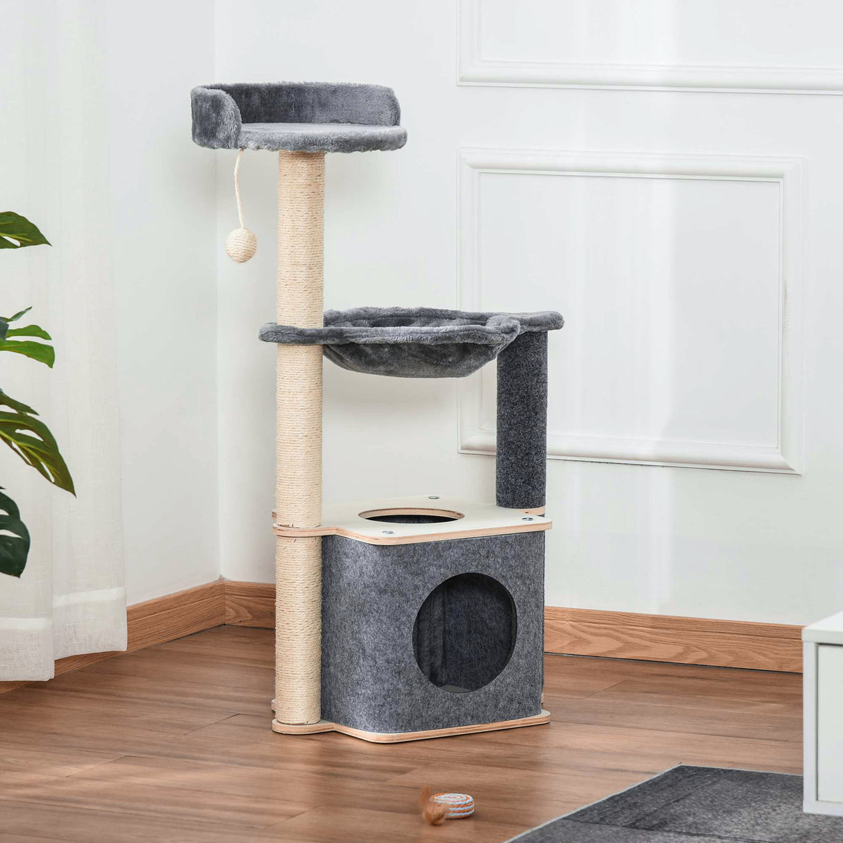 immagine-9-easycomfort-easycomfort-albero-tiragraffi-multilivello-per-gatti-adulti-palestra-per-gatti-con-casetta-amaca-cuccia-e-corde-in-sisal-48x34x95cm-grigio