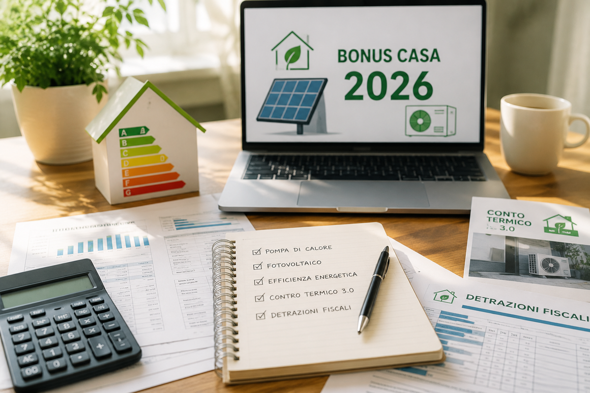 Bonus climatizzazione 2026: incentivi, detrazioni e sconto in fattura per migliorare l’efficienza di casa