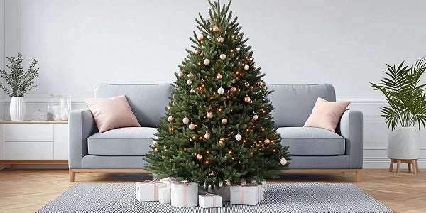 Geschmückte Weihnachtsbäume