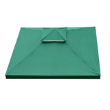 easycomfort easycomfort tetto di ricambio per gazebo da giardino doppio tetto 3x3m