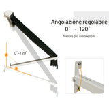 easycomfort easycomfort tenda da sole a caduta con rullo avvolgibile e angolazione regolabile 0 120 180x70cm verde