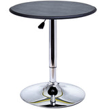 easycomfort easycomfort tavolino da bar cromato tavolo rotondo regolabile in altezza con sistema lift up piano rotondo girevole 360 63x67 93cm ean 8054111841238