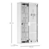 easycomfort easycomfort armadietto medicinale cassetta porta medicina a quattro ripiani in acciaio inox 30 x 12 x 60cm ean 8054111841658