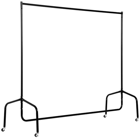 easycomfort easycomfort rella appendiabiti attaccapanni in metallo stand per vestiti con rotelle nero 150x60x170cm ean 8054111845250