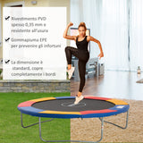 easycomfort easycomfort copertura bordo di protezione per trampolino elastico in pvc rosso blu giallo o305cm