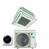 Climatiseur cassette Daikin 21 000 BTU FFA60A9 R-32 avec Wi-Fi en option, grille blanche incluse, classe énergétique A+/A+, garantie italienne