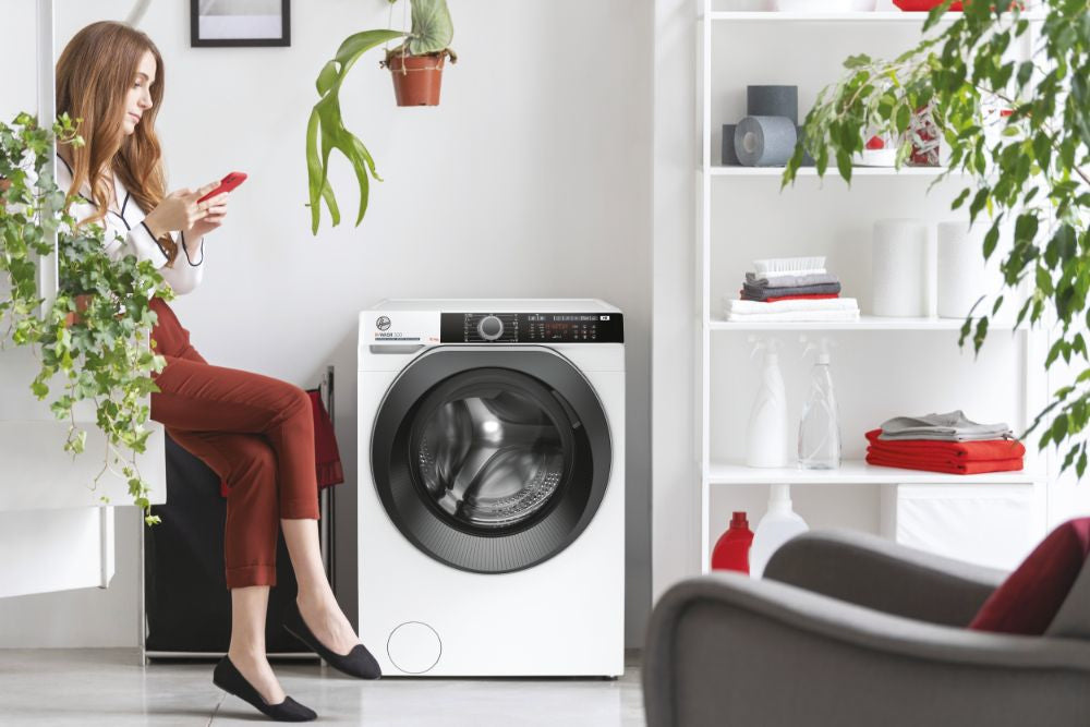 lavatrice a carico frontale hoover h wash 500 10 kg hwe 410ambs 1 s classe a a85xl60xp59 1400 giri motore inverter e funzione vapore hwe410ambs 38577
