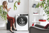lavatrice a carico frontale hoover h wash 500 10 kg hwe 410ambs 1 s classe a a85xl60xp59 1400 giri motore inverter e funzione vapore hwe410ambs 38577
