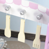 easycomfort easycomfort cucina giocattolo per bambini 3 anni con 5 accessori inclusi gioco con suoni realistici armadietto 55x30x80cm rosa