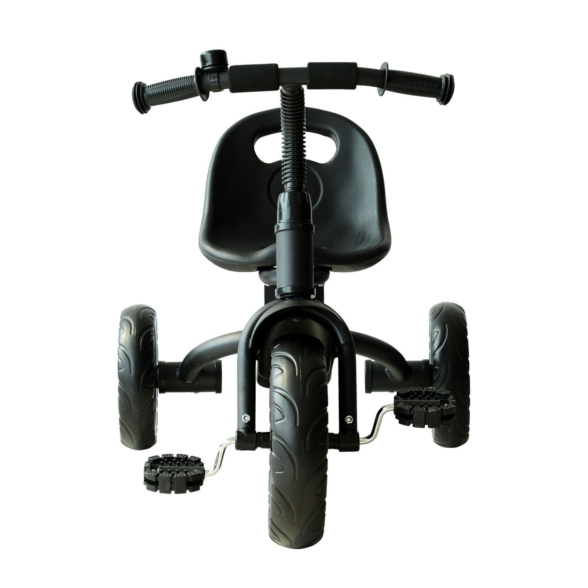 easycomfort easycomfort triciclo per bimbo con campanello parafango ruota speciale nero 74x49x55cm