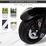 easycomfort easycomfort moto elettrica per bambini 3 5 anni max 25kg con luci musica batteria 6v e velocita 3kmh 86cmx42cmx52cm rossa