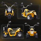easycomfort easycomfort moto elettrica per bambini a 3 ruote con luci e suoni batteria ricaricabile 6v velocita 2 kmh per bimbi da 18 36 mesi 72cmx57cmx56cm gialla