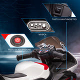 easycomfort easycomfort moto per bambini 18 60 mesi modello bmw hp4 con fari musica e pedali in pp e metallo 82 5x42x54 cm rosso