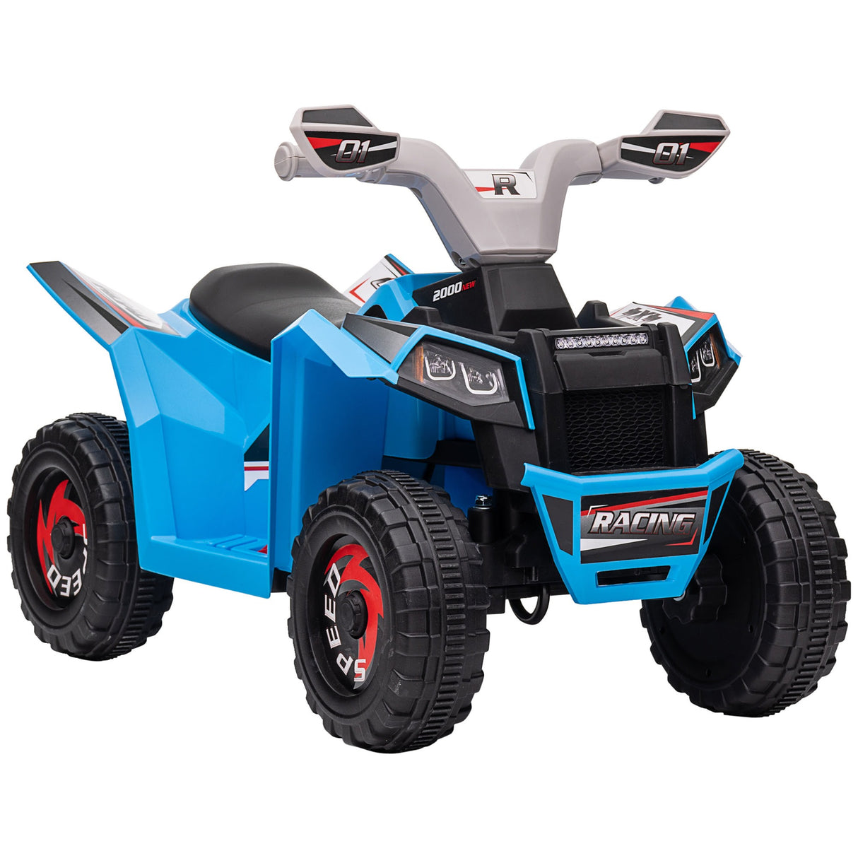 easycomfort easycomfort quad per bambini 18 36 mesi in pp e metallo velocita max 2 5 kmh 70x41 5x48 5 cm blu grigio e nero