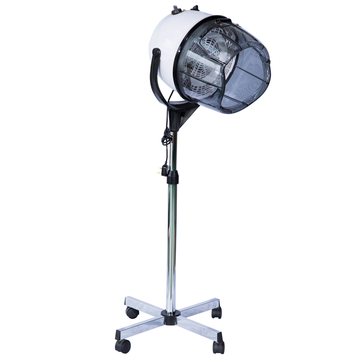 easycomfort easycomfort casco asciugacapelli professionale portatile con ruote girevoli altezza e temperatura regolabili timer 60 minuti 65x65x115 165cm