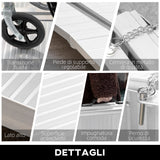 easycomfort easycomfort rampa per sedia a rotelle in lega di alluminio antiscivolo capacita 272kg 183x72x5cm