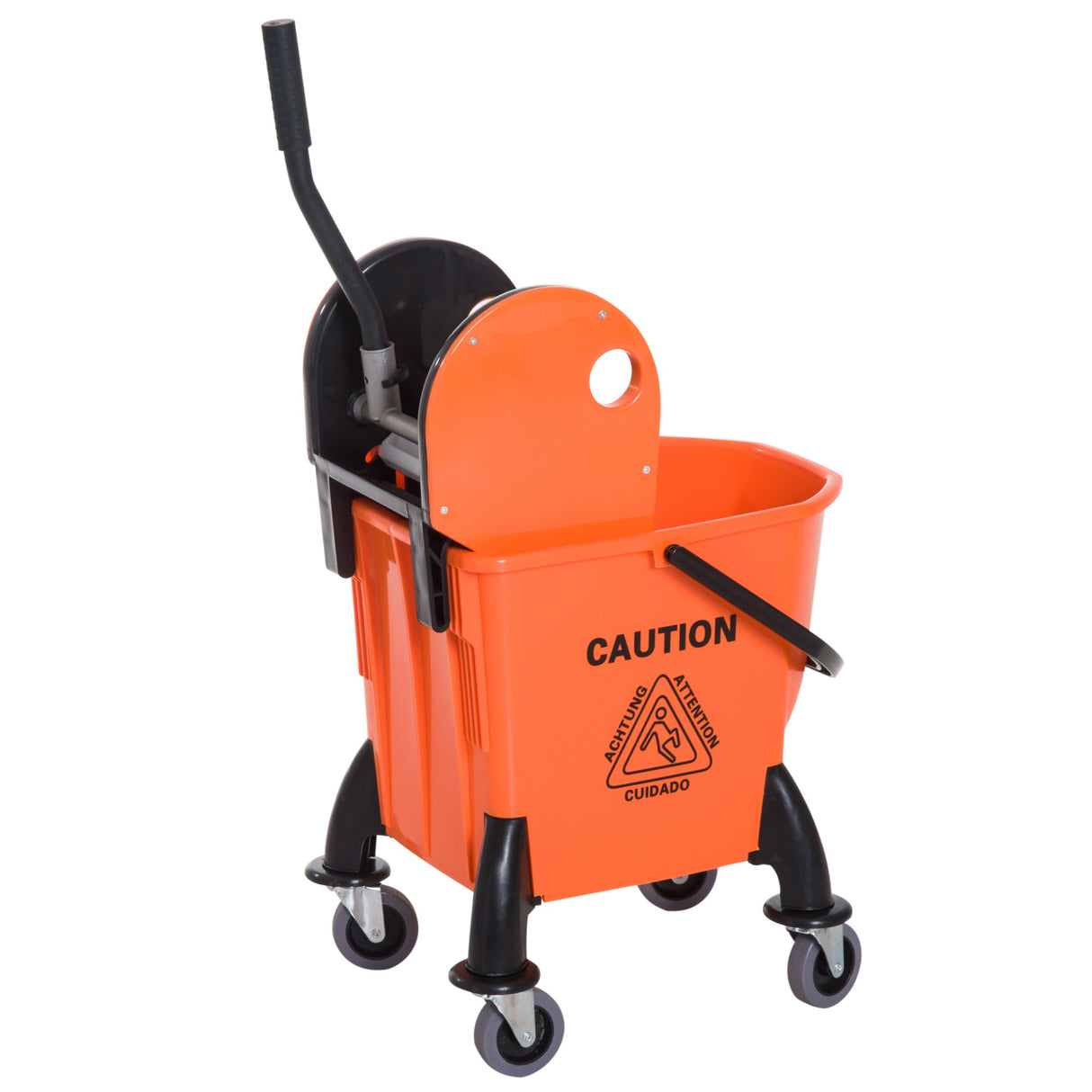 easycomfort easycomfort carrello delle pulizie professionale capacita 26l strizzatore rimovibile con ruote 44 36 90cm ean 8054111849289