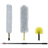easycomfort easycomfort kit di pulizia per casa e ufficio con asta spolverino per ragnatele spolverino in microfibra e spolverino per ventilatore