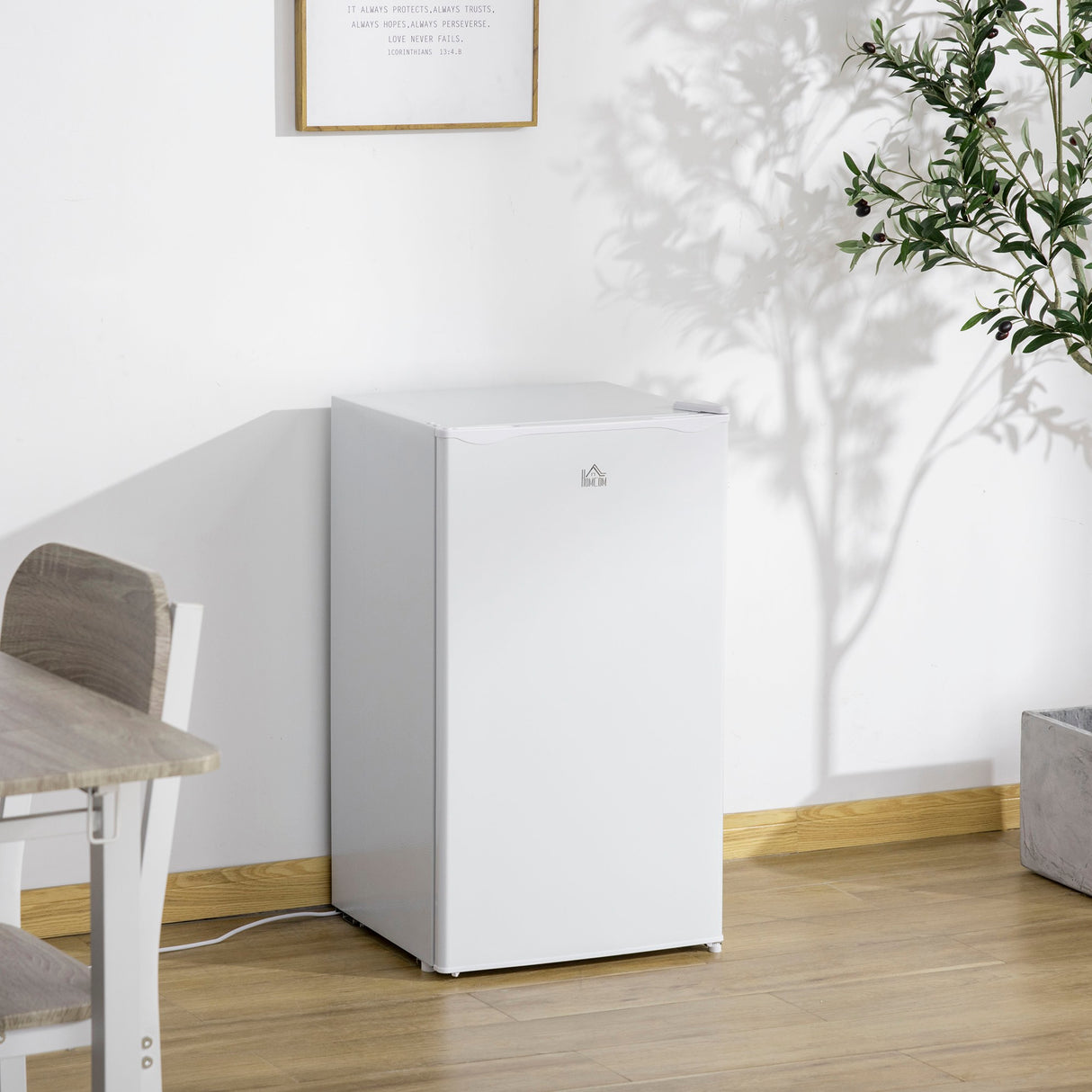 easycomfort frigo portatile da 91l con termostato regolabile scaffali a parete ripiani e un cassetto in metallo e plastica 47.5x44.2x84cm bianco