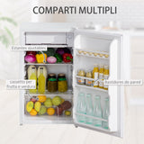 easycomfort frigo portatile da 91l con termostato regolabile scaffali a parete ripiani e un cassetto in metallo e plastica 47.5x44.2x84cm bianco