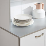 easycomfort easycomfort armadio con pensili da cucina in legno 101 x 39 x 180cm bianco