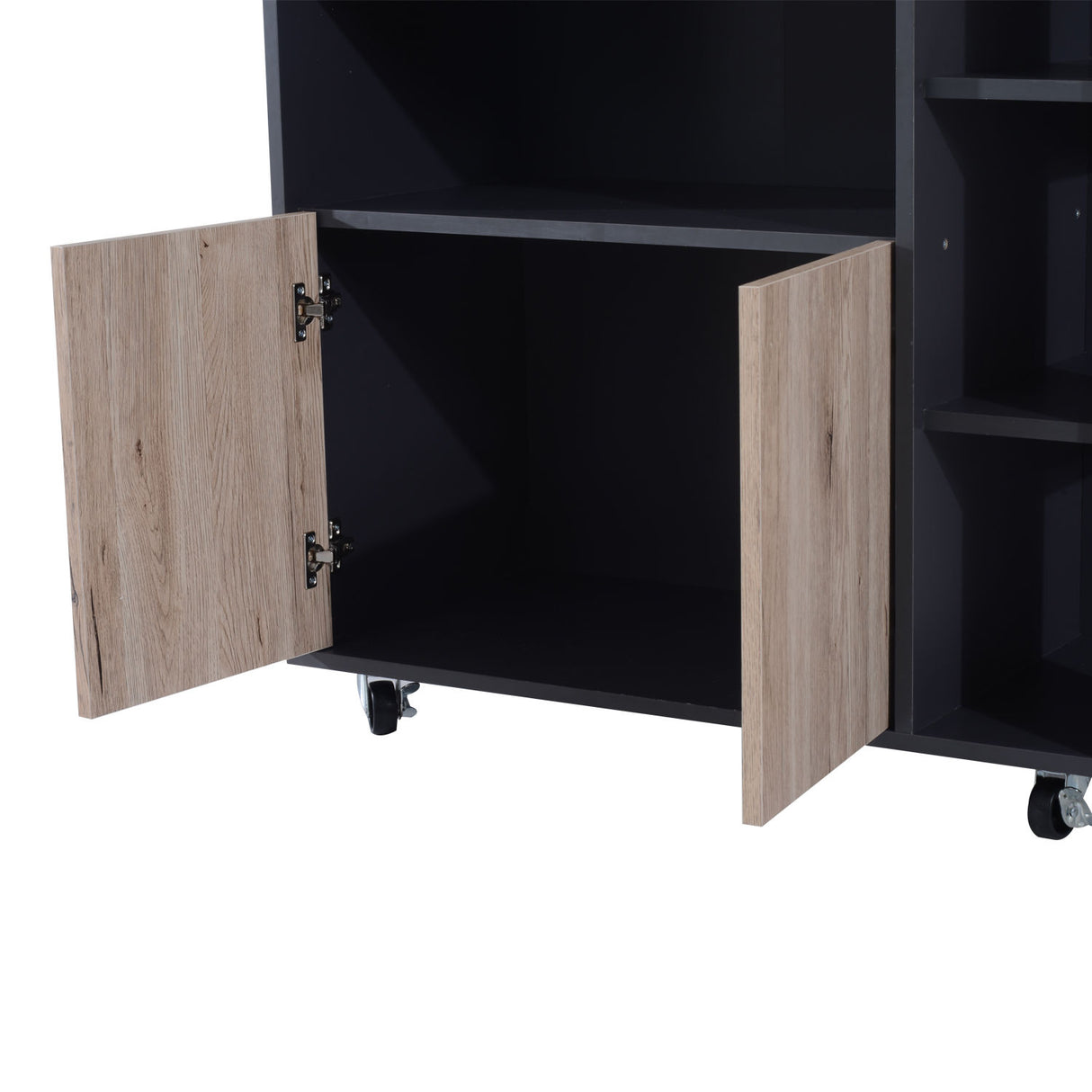 easycomfort easycomfort mobiletto ausiliario da cucina multiuso in legno con ruote 80 x 39 x 86 5cm ean 8054111849906