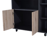 easycomfort easycomfort mobiletto ausiliario da cucina multiuso in legno con ruote 80 x 39 x 86 5cm ean 8054111849906