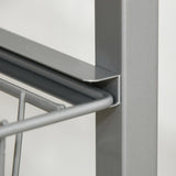 easycomfort easycomfort carrello cucina salvaspazio ruote 4 cesti acciaio legno 36 5 36 5 89cm ean 8054111841207