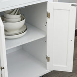 easycomfort easycomfort carrello da cucina portavivande con cassetti armadietti portaspezie e 4 ruote legno 111x44 5x82 5cm bianco