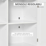 easycomfort easycomfort carrello da cucina multiuso in legno con 2 cassetti 104x46x91cm bianco