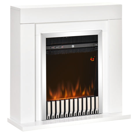 easycomfort easycomfort camino elettrico da terra con effetto fiamma realistico timer e telecomando 1000w e 2000w 79x26x77 5cm bianco e nero
