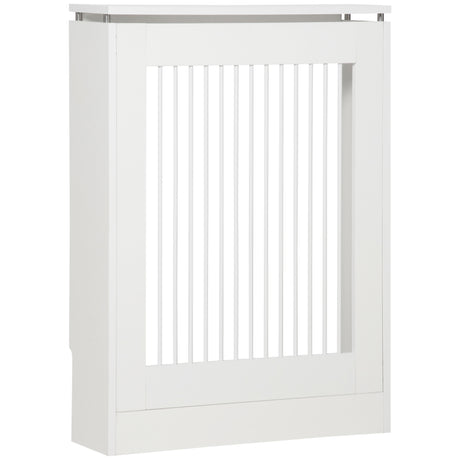 easycomfort copritermosifone a doghe moderno ed elegante per la casa in mdf e acciaio 60x18x84cm bianco