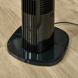 easycomfort easycomfort ventilatore a colonna moderno 3 velocita con oscillazione 70 ventilatore a torre con piantana rotonda e maniglia potenza 50w in pp 20x78 5cm nero