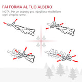 easycomfort easycomfort albero di natale artificiale gigante 180cm realistico decorazione di natale con 696 rami base pieghevole e rimovibile