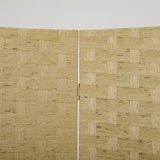 easycomfort easycomfort paravento separe da interno a 4 ante in legno pieghevole e salvaspazio altezza 170cm marrone