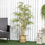 easycomfort bambu in vaso artificiale alto 150cm per interno ed esterno verde