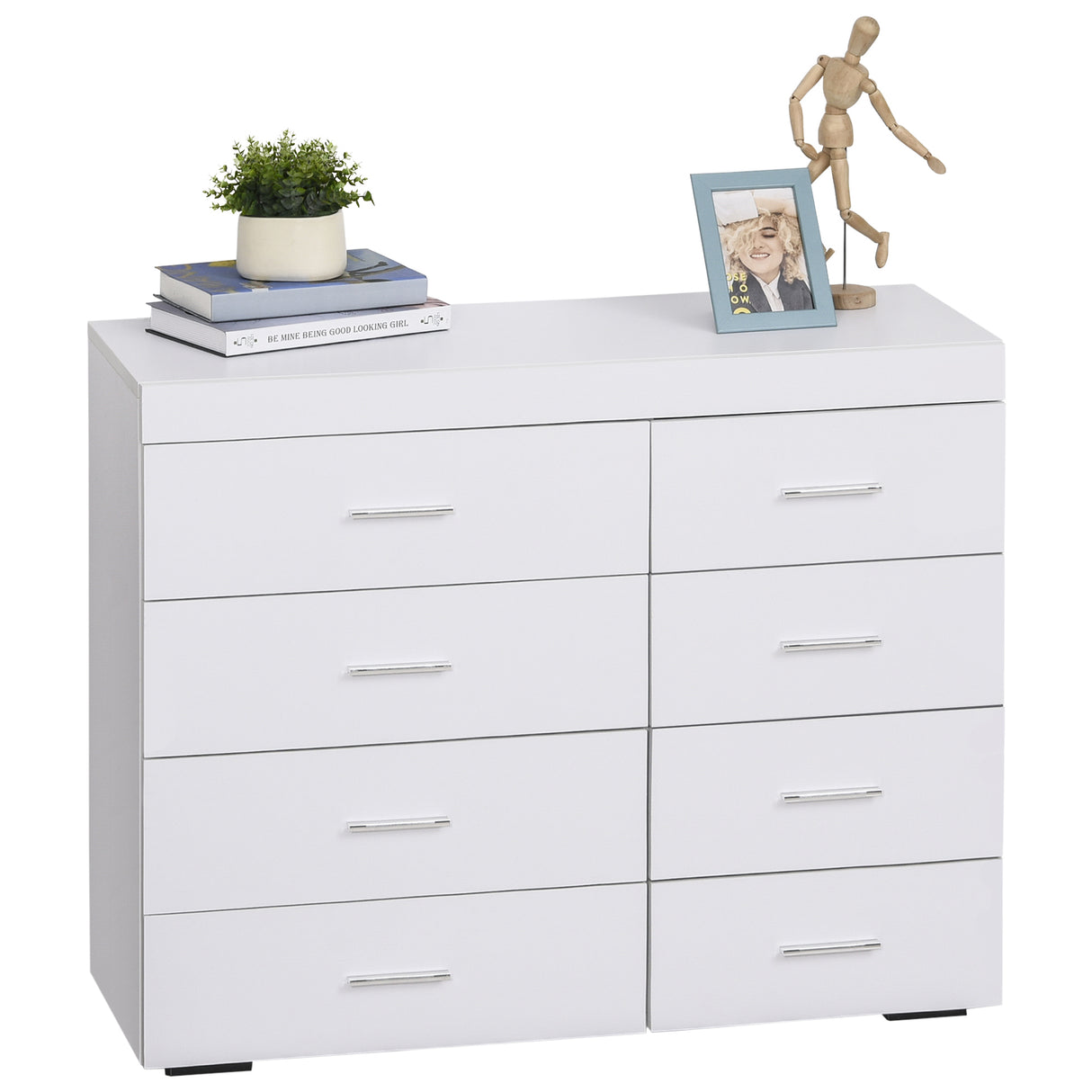 easycomfort easycomfort mobile con cassetti cassettiera in legno per camera cucina bagno 903573cm bianca ean 8054111847193
