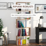 easycomfort easycomfort libreria moderna 5 ripiani pratici finitura eccellente superficie liscia e a prova di umidita in legno truciolato bianco 6024184 5cm ean 8054111846806