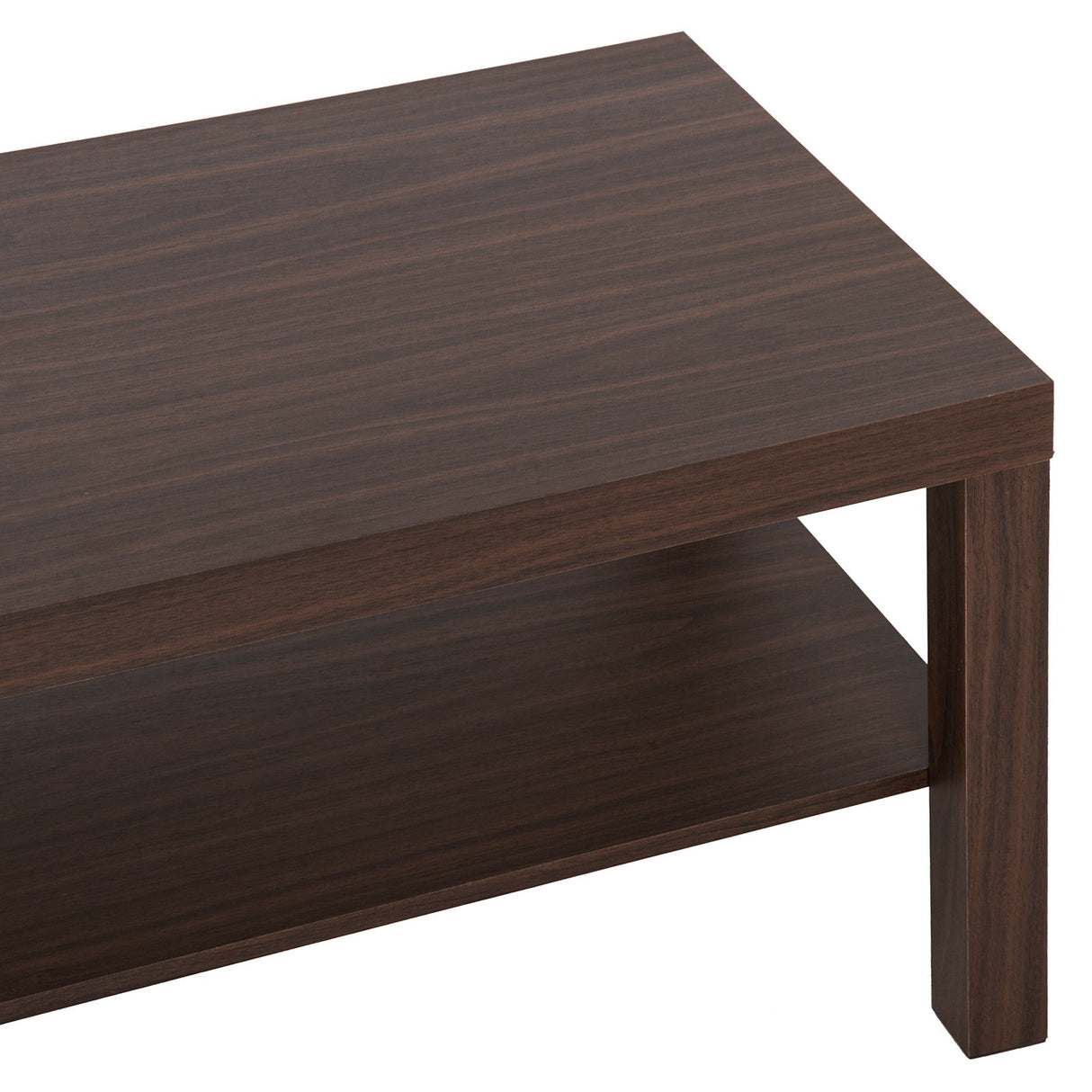easycomfort easycomfort tavolino da salotto rettangolare classico con ripiano portaoggetti in legno 904544 5cm ean 8054111845045