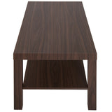easycomfort easycomfort tavolino da salotto rettangolare classico con ripiano portaoggetti in legno 904544 5cm ean 8054111845045