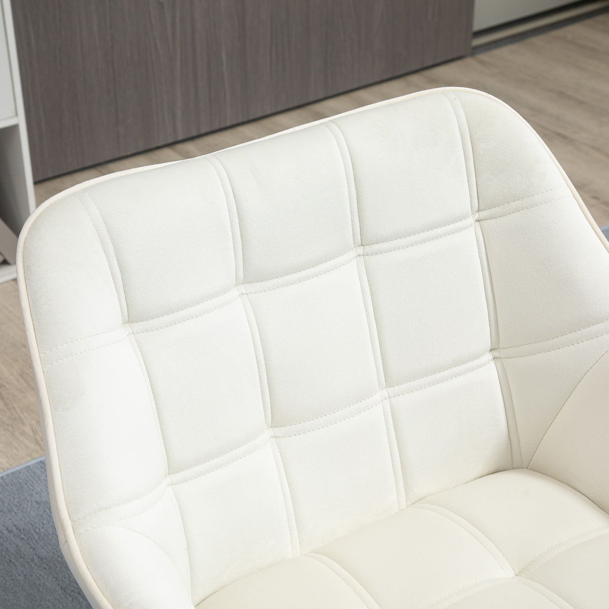 easycomfort easycomfort poltrona design scandinava in legno ed effetto velluto crema per soggiorno o ufficio 68 5x61x72 5 cm