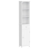 easycomfort easycomfort mobiletto a colonna bagno salvaspazio in mdf bianco armadietto bagno multifunzione per camera con 3 ripiani 34x24x170cm ean 8054111847384