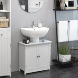 easycomfort easycomfort amardietto sottolavabo in mdf mobiletto sottolavello bianco per bagno con 2 ante 60x30x60cm ean 8054111843294