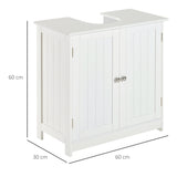 easycomfort easycomfort amardietto sottolavabo in mdf mobiletto sottolavello bianco per bagno con 2 ante 60x30x60cm ean 8054111843294